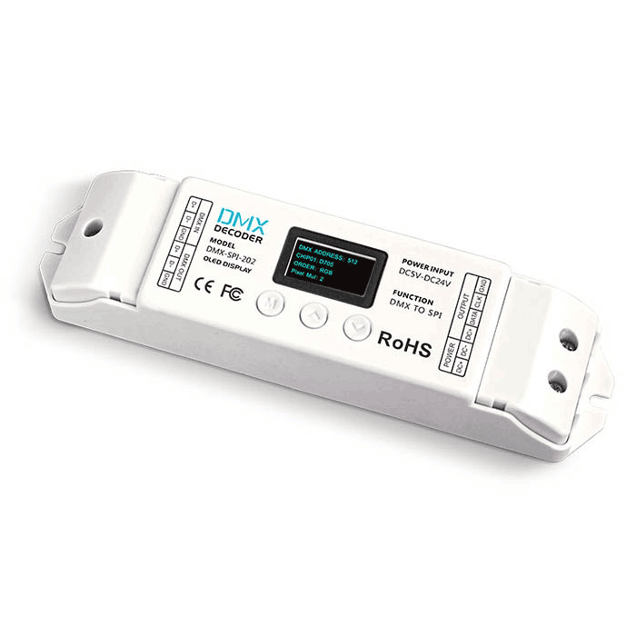 DMX-SPI-201, High-end DMX-SPI digital Decoder (Replaced by DMX-SPI-202) DMX-SPI-201, High-end DMX-SPI digital Decoder (Replaced by DMX-SPI-202)